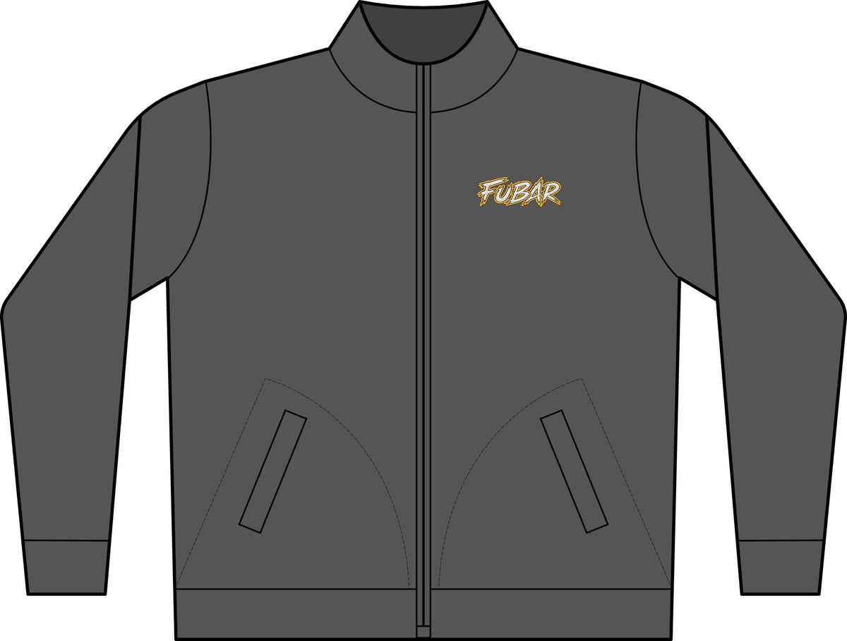 Embroidered Chest Logo Full-Zip Jacket — C-FREE Double Knit