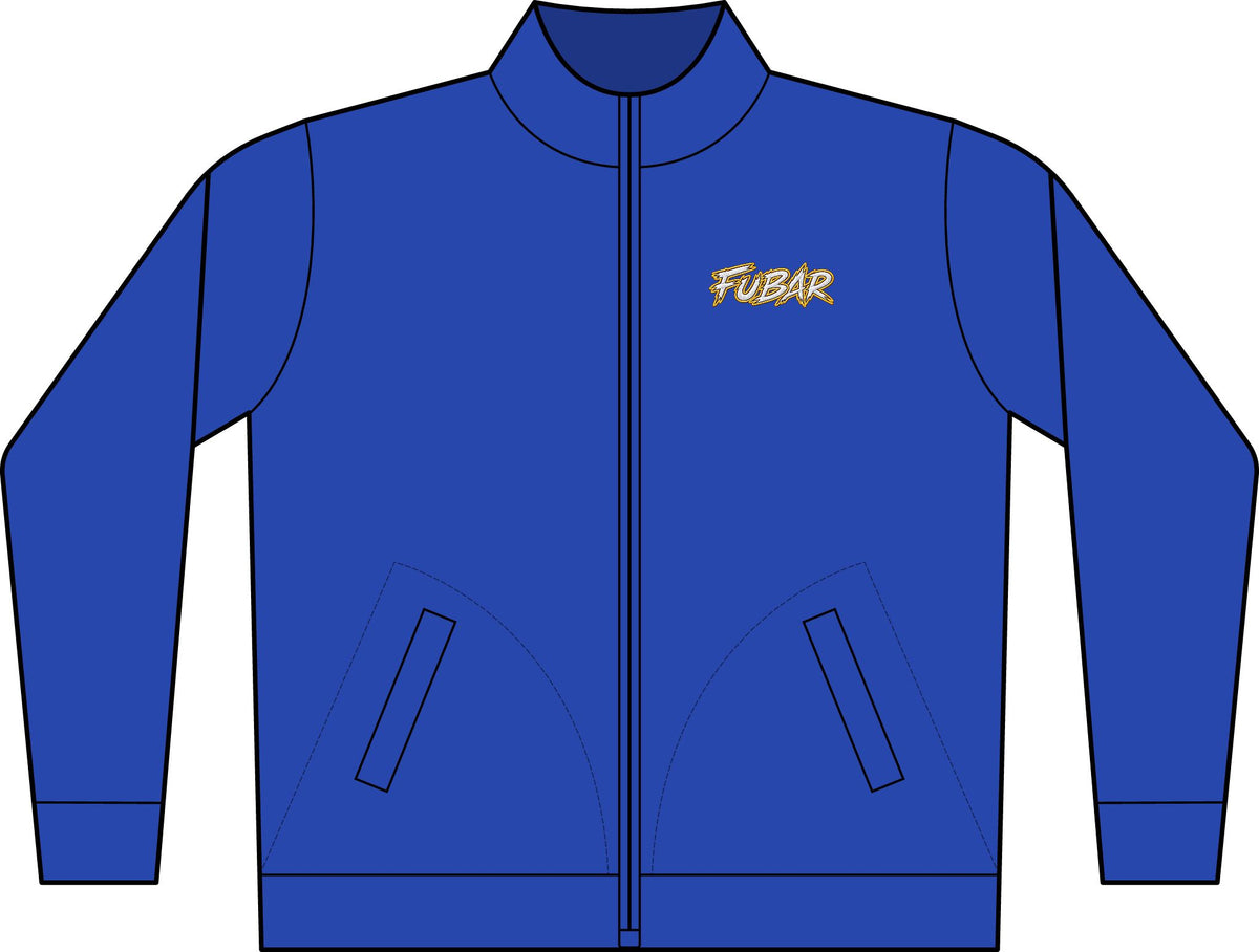 Embroidered Chest Logo Full-Zip Jacket — C-FREE Double Knit