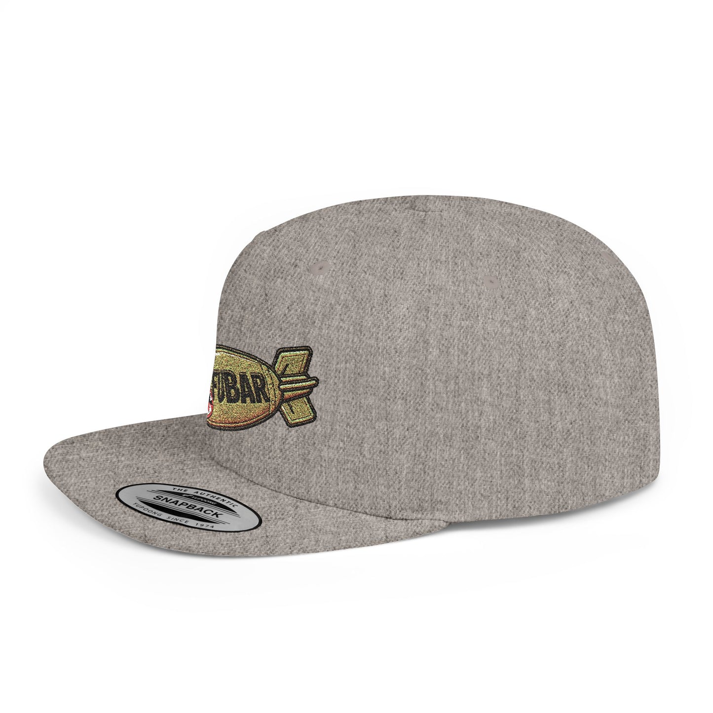 FUBAR Shark Bomber Patch Snapback Hat
