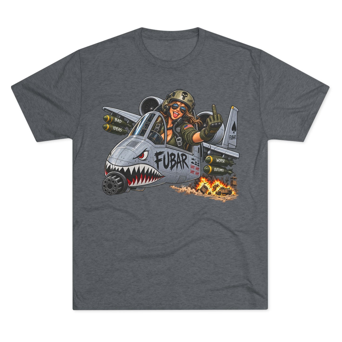 Retro Military Jet Graphic Shirt