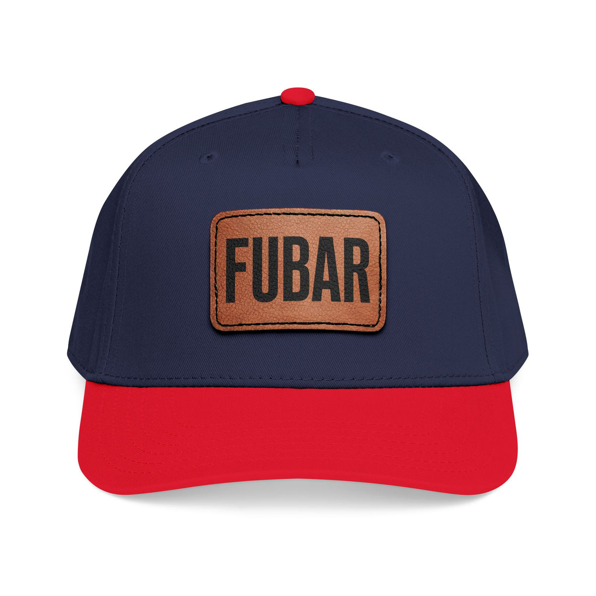FUBAR Classic Leather Patch Hat