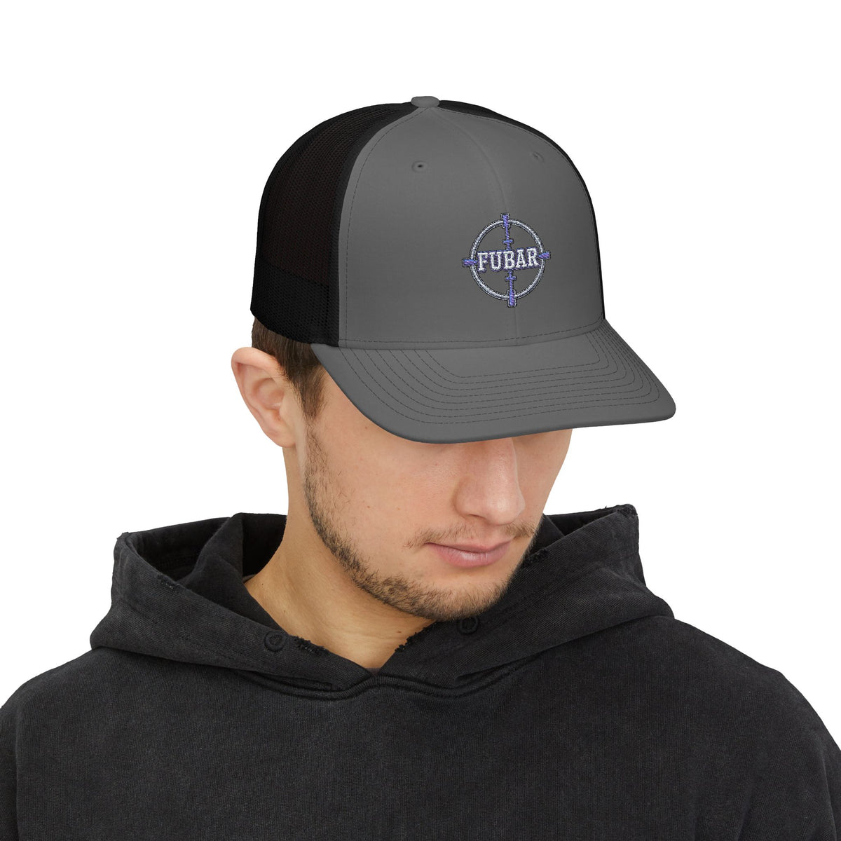 Richardson FUBAR Target Snapback Trucker Cap (Embroidered)