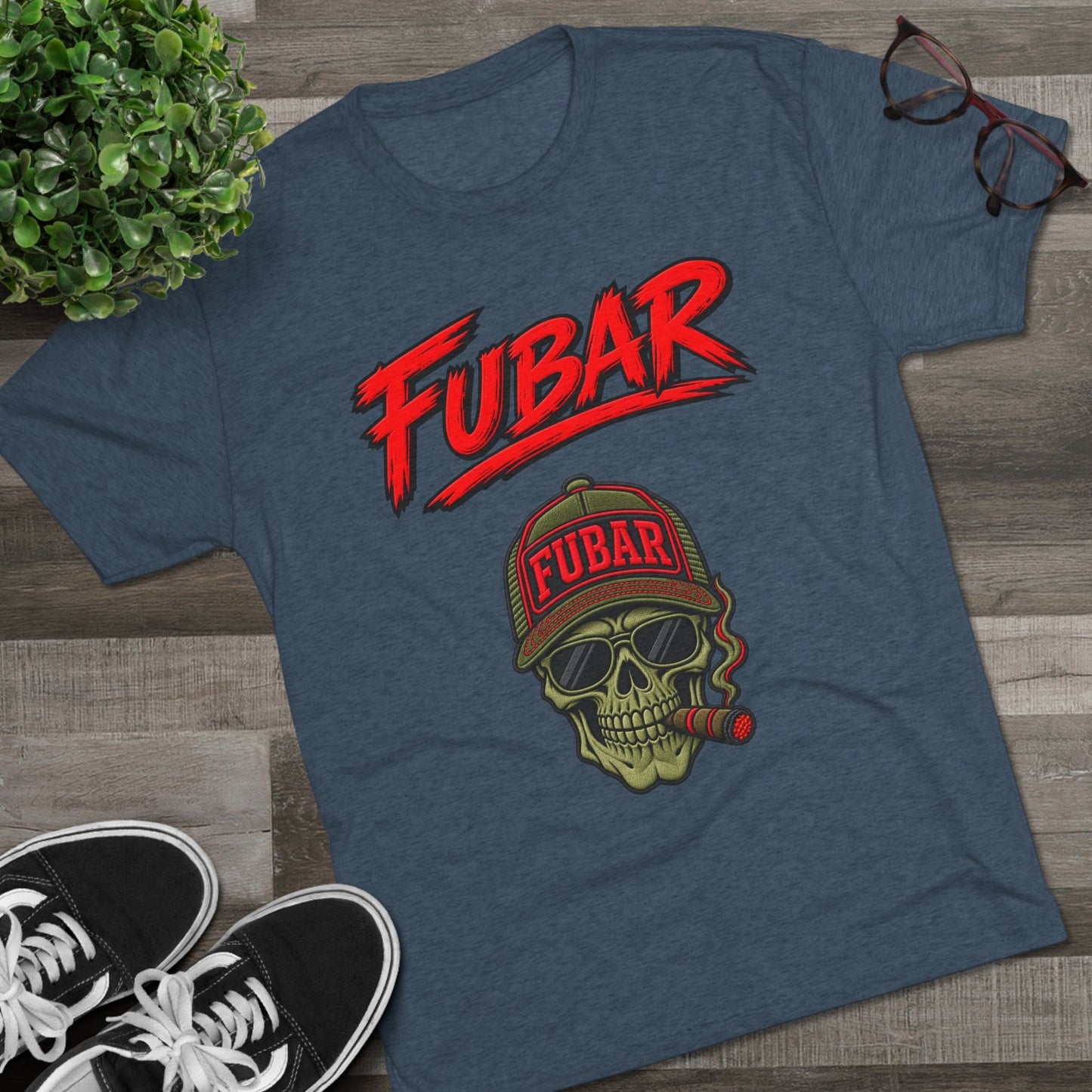 FUBAR Skull & Crest Tee
