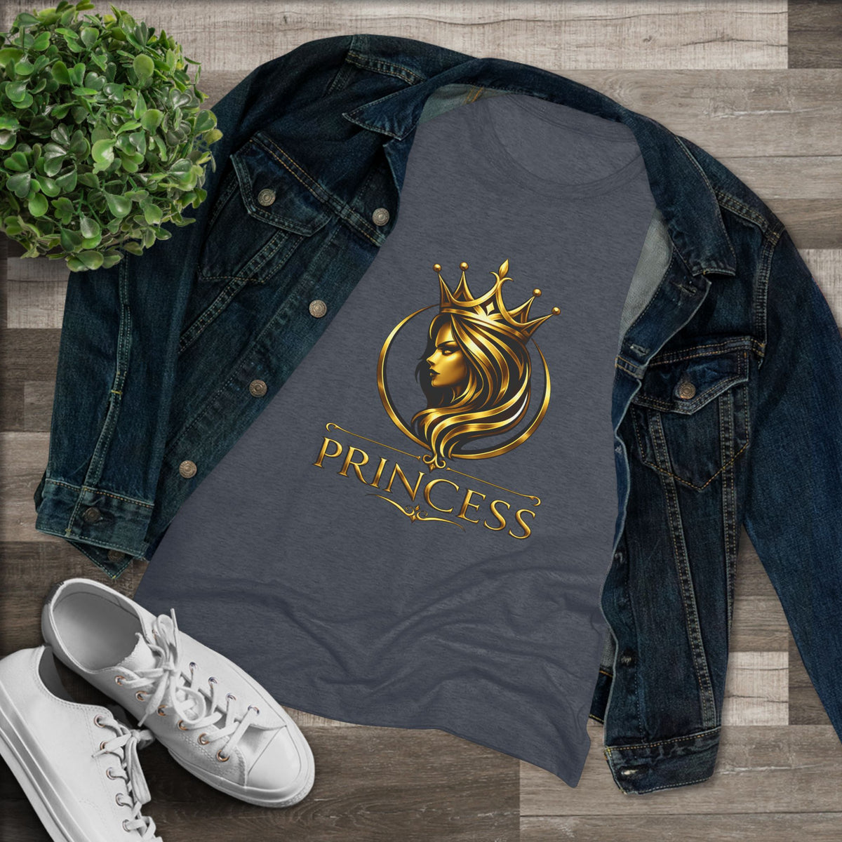 Women's Princess Gold Crown (T-Shirt)