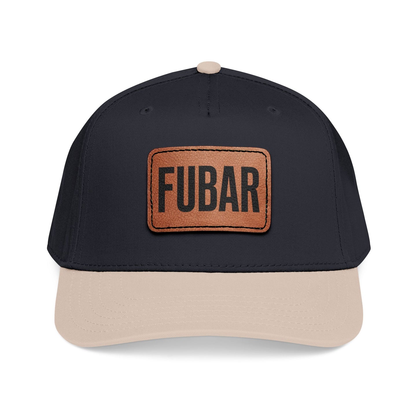 FUBAR Classic Leather Patch Hat