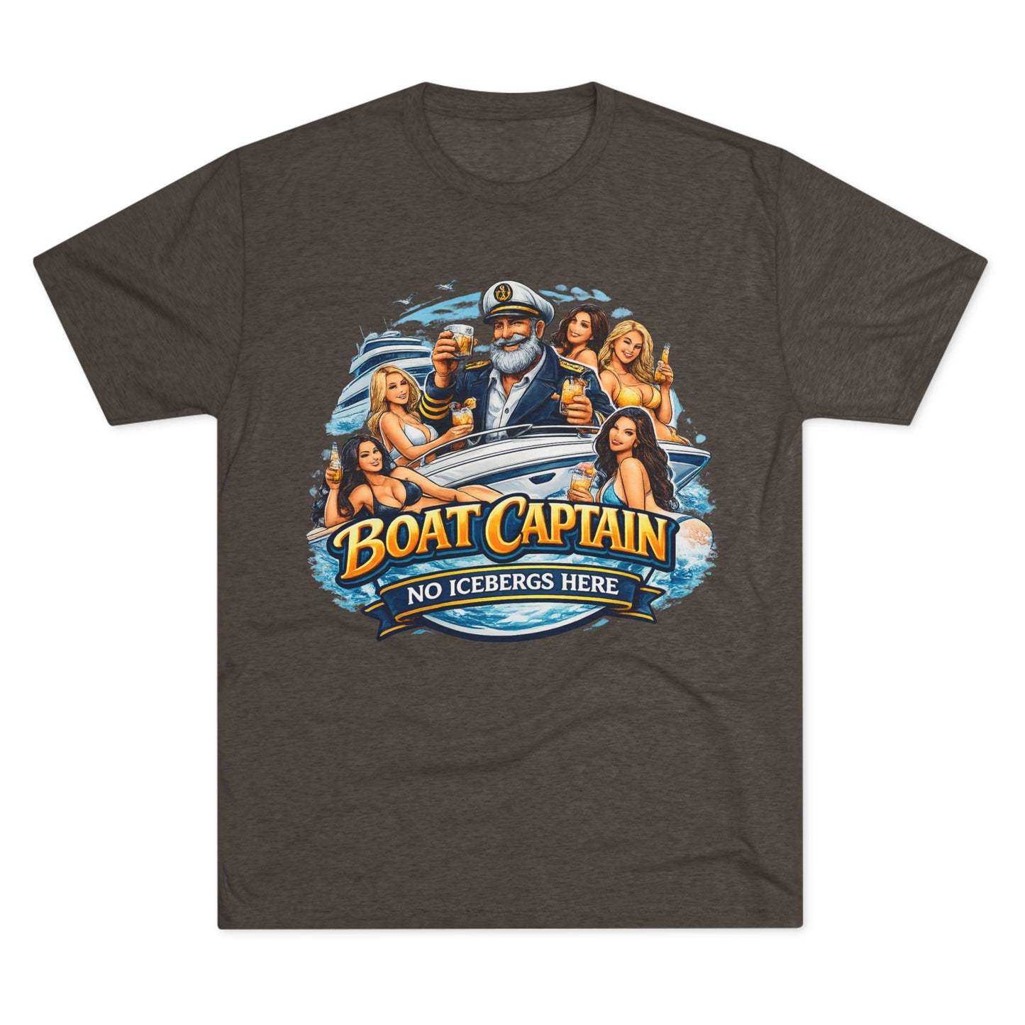 Boat Captain T‑Shirt — No Icebergs Here