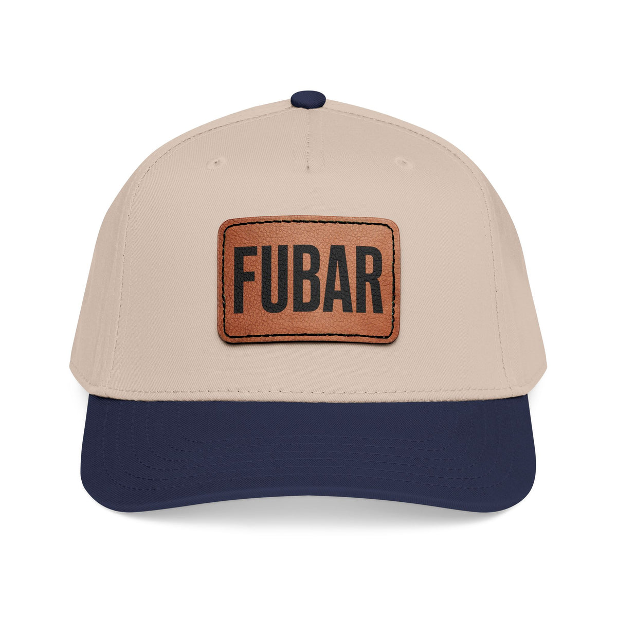FUBAR Classic Leather Patch Hat
