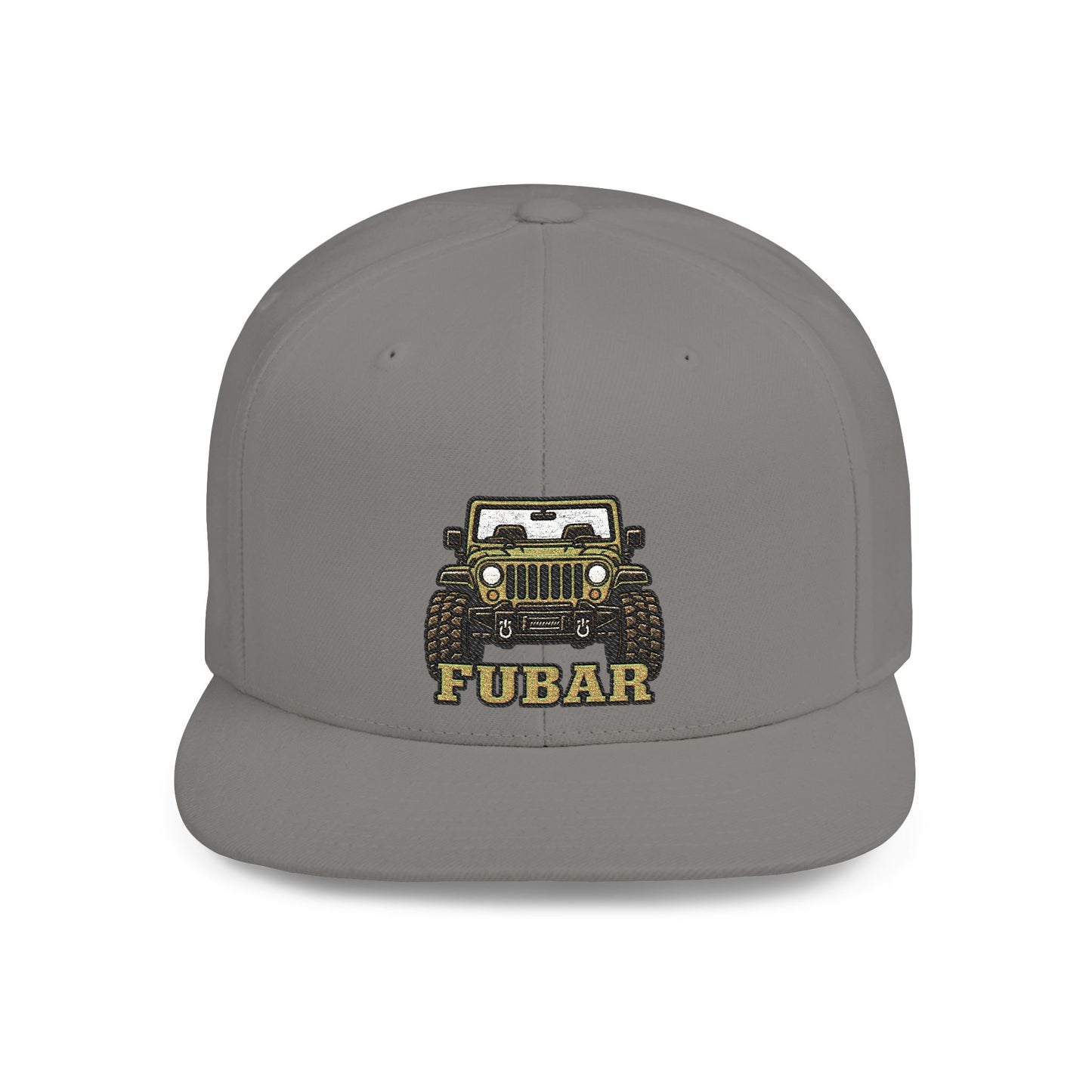 FUBAR Jeep Flat Bill Snapback Hat