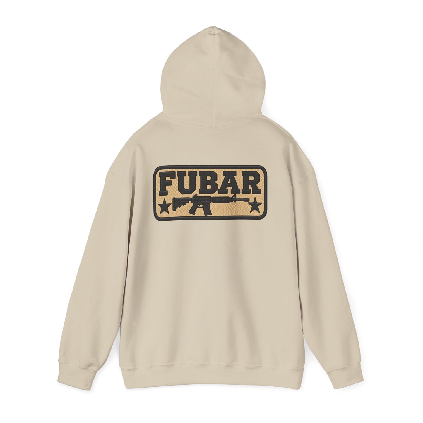 Military-Inspired Gun Graphic Pullover
