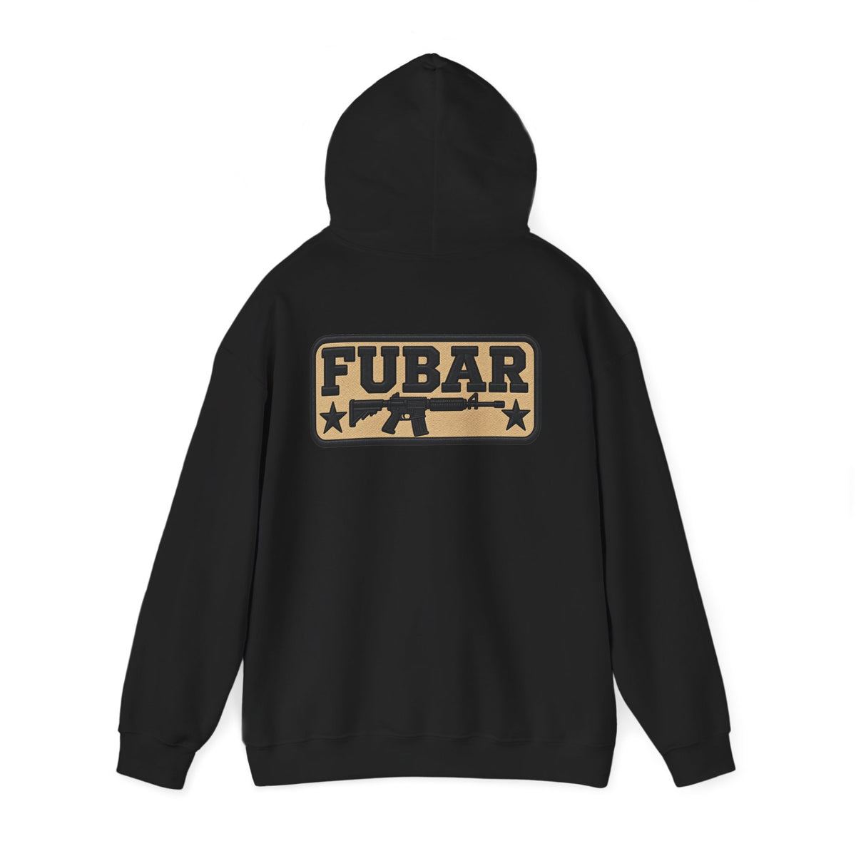 Military-Inspired Gun Graphic Pullover