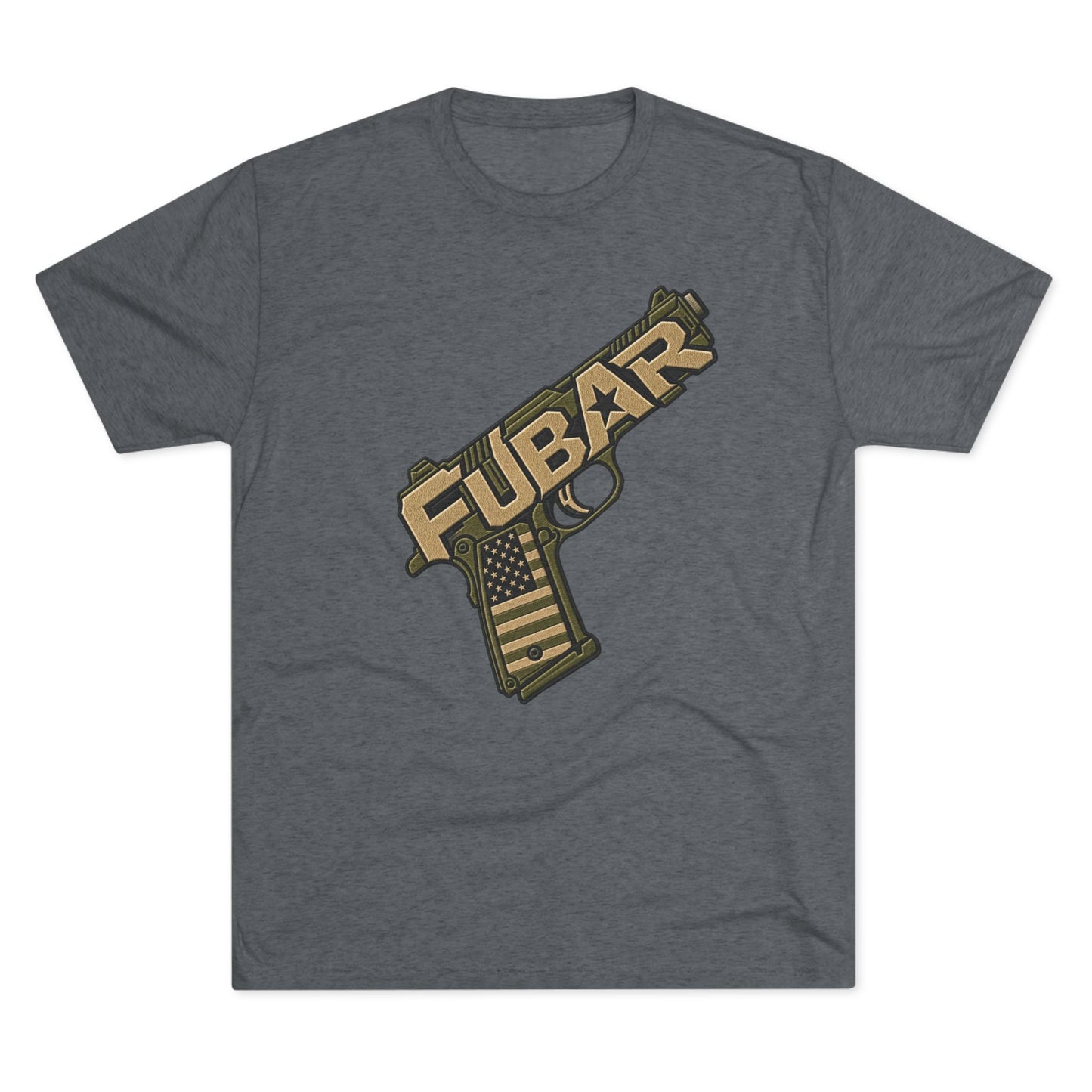 Fubar Military Flag Pistol Design Shirt