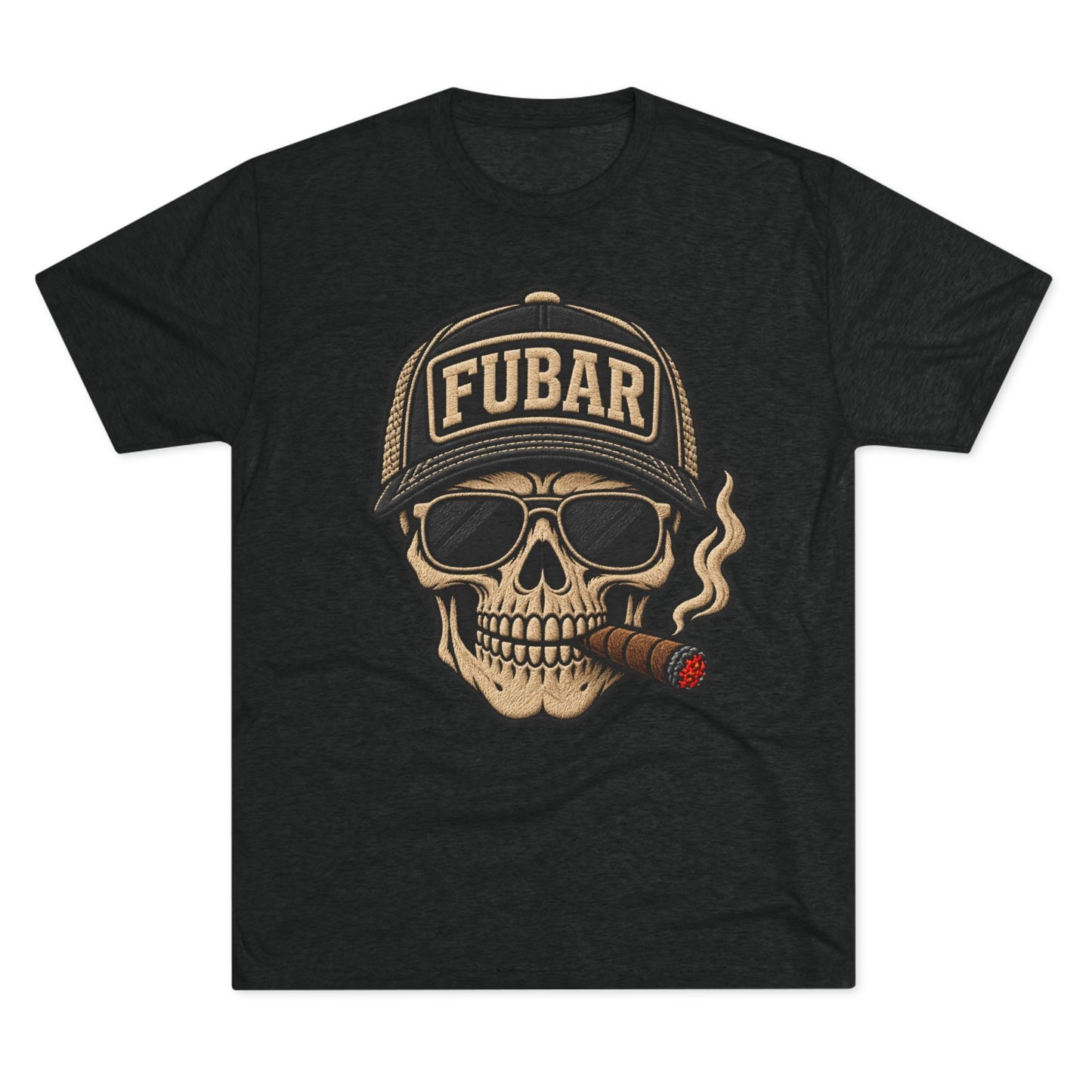 FUBAR Skull Cigar T-Shirt