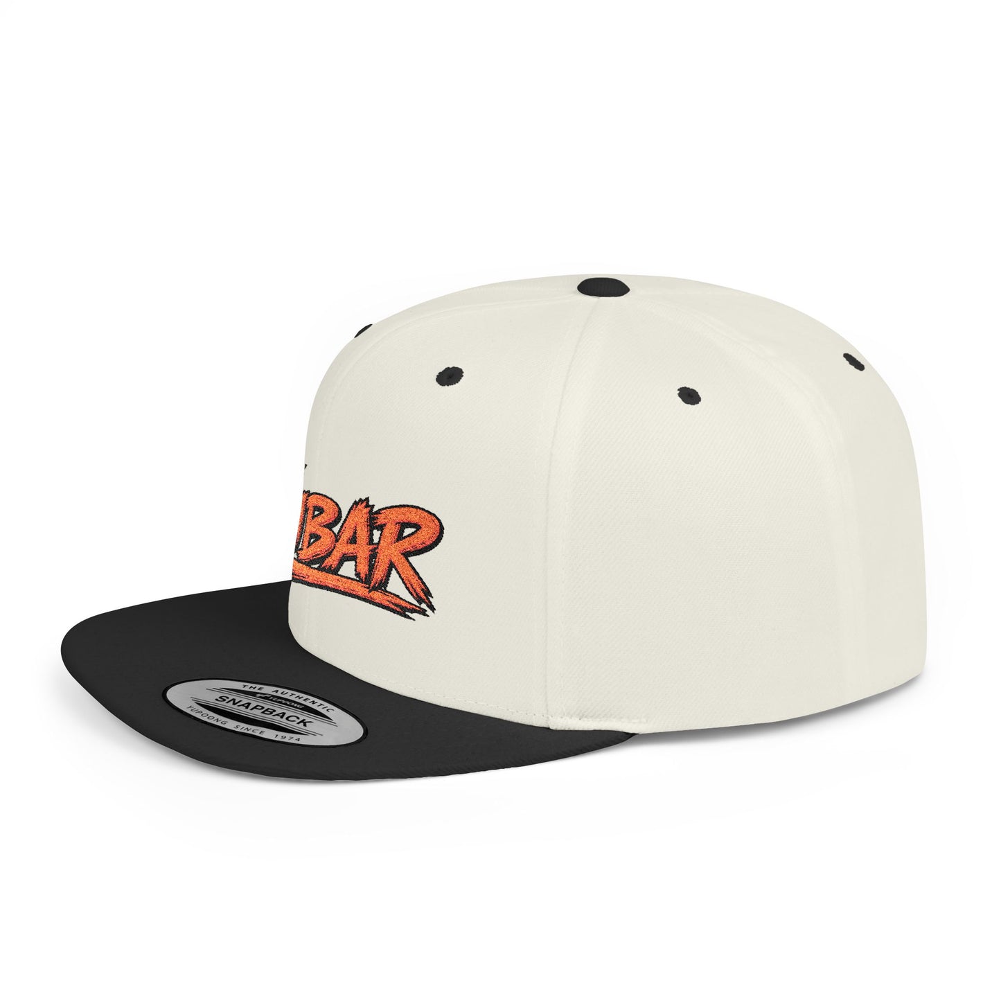 Snapback Hat — Retro 'FUBAR' Graphic Flat Bill Cap