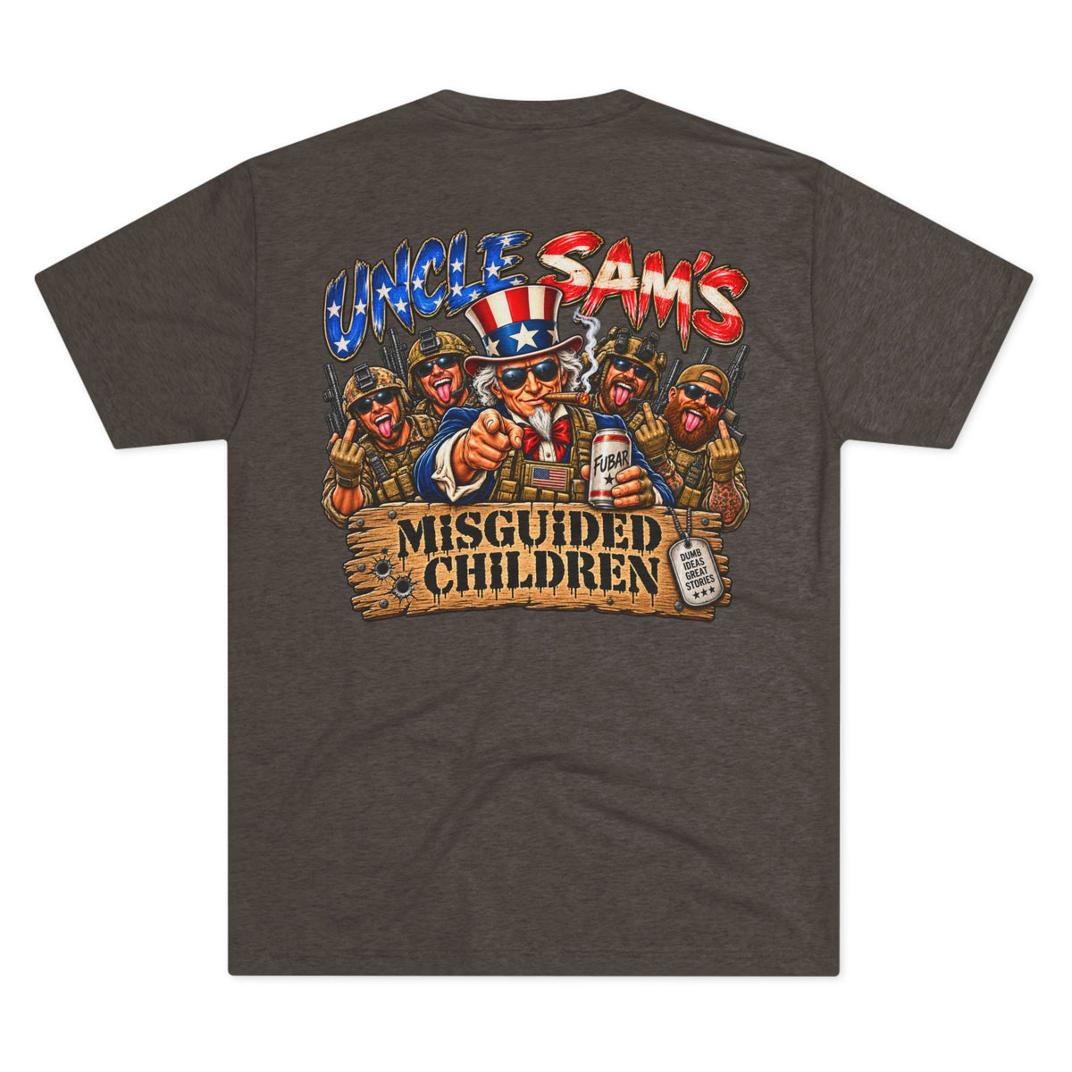 (Back Side) Uncle Sam's Misguided Children Graphic Tee