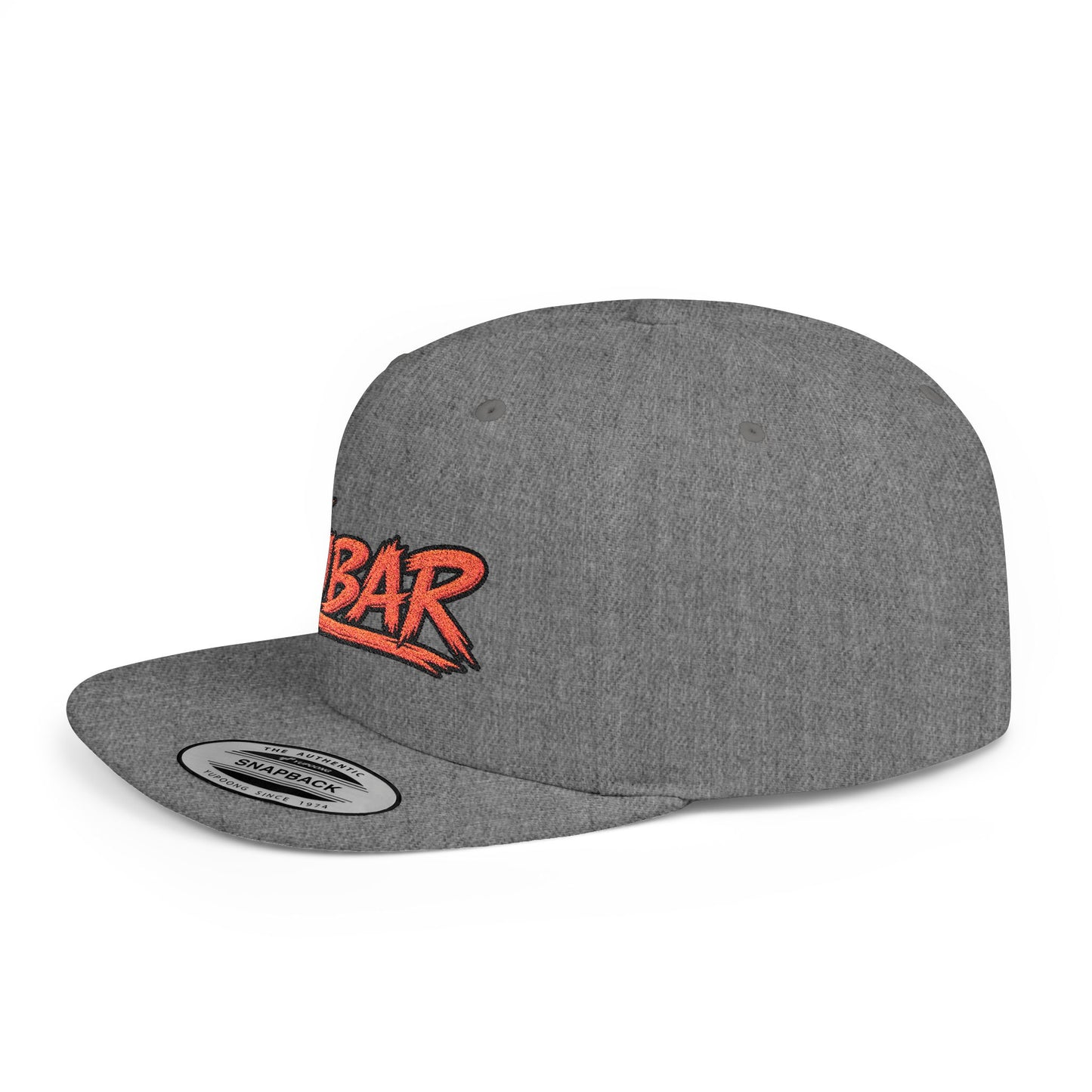 FUBAR Retro Script Flat Bill Snapback Hat