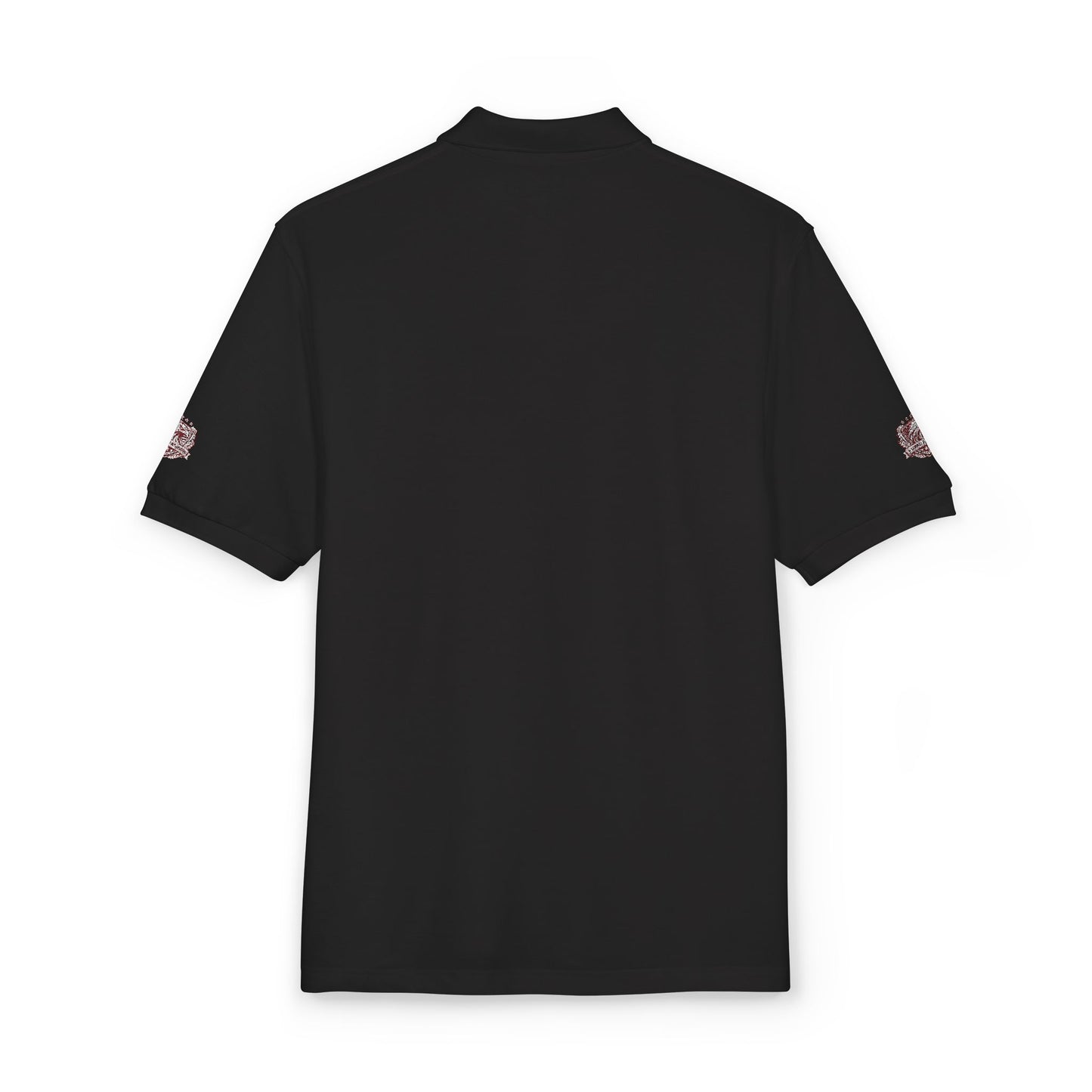 Embroidered American Flag Skull Polo