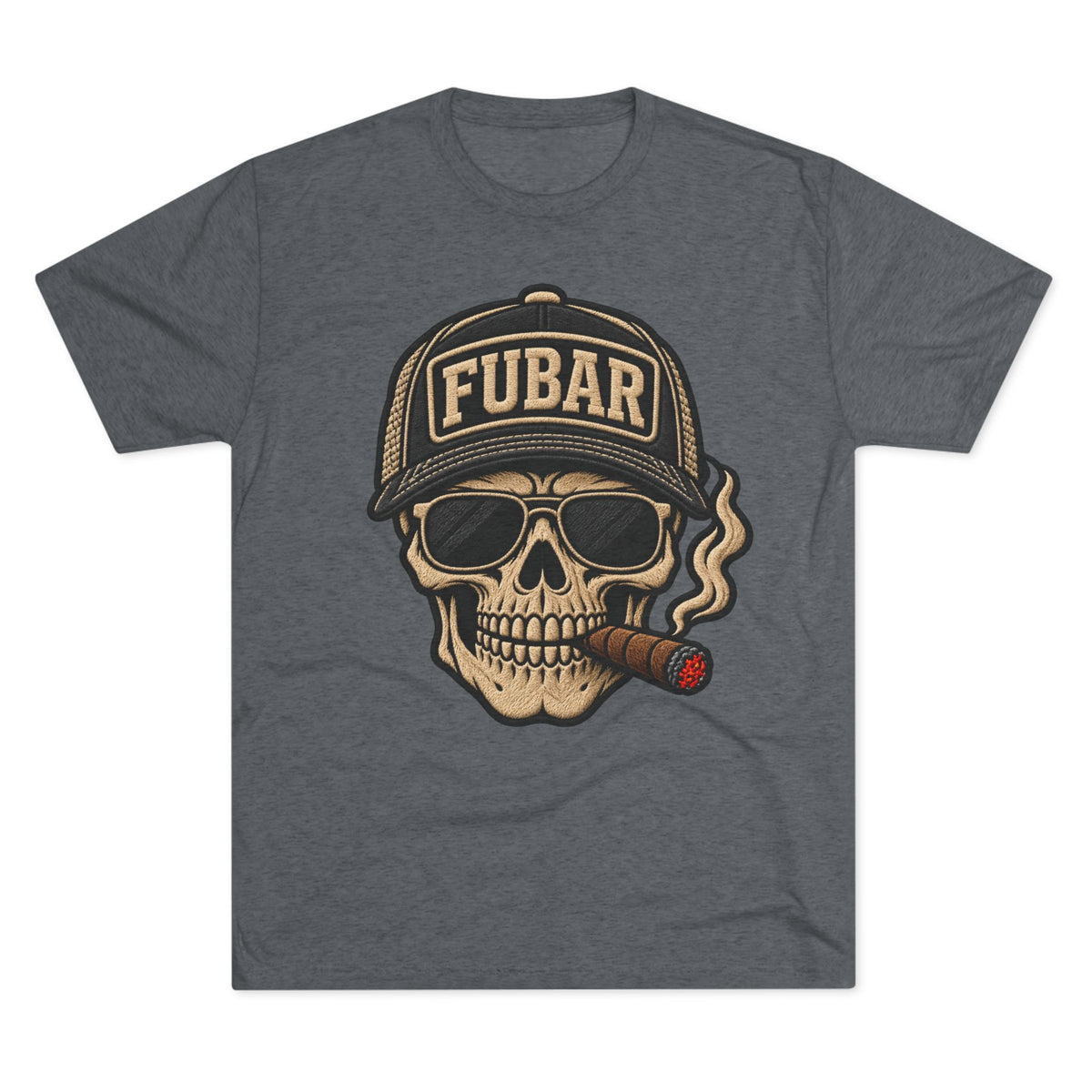 FUBAR Skull Cigar T-Shirt