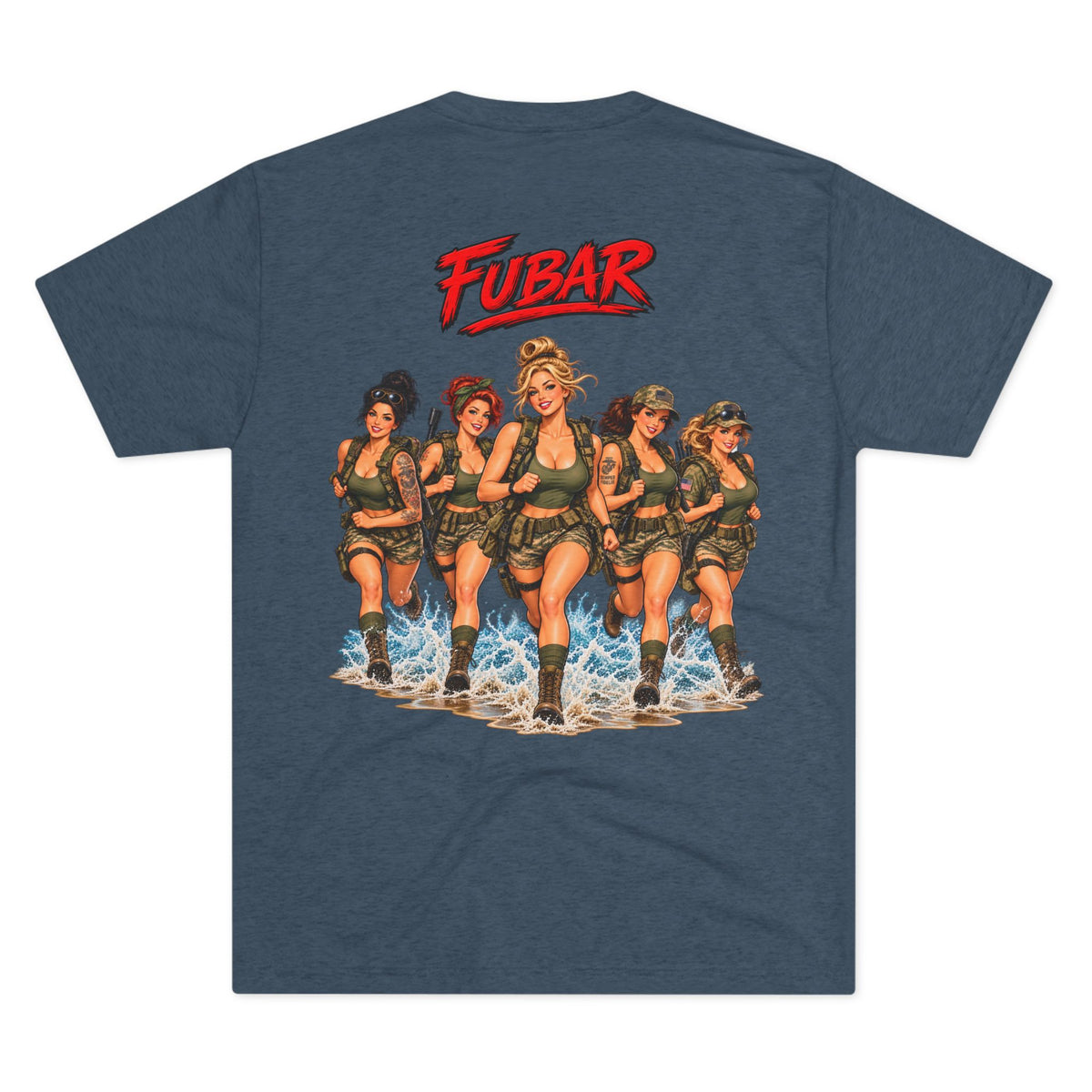 FUBAR Military Graphic Tee — Female Beach Run