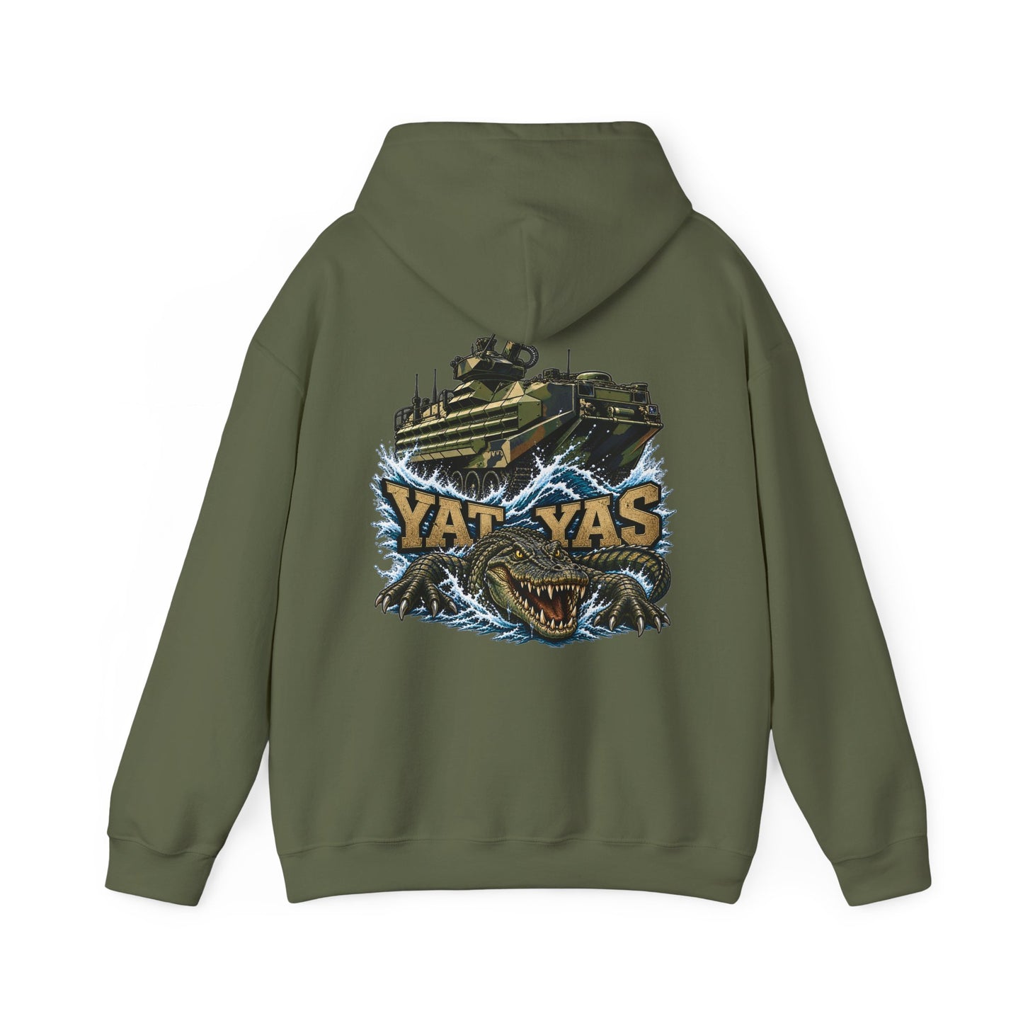 FUBAR Tactical Hoodie — "YAT YAS on Back" Graphic Pullover