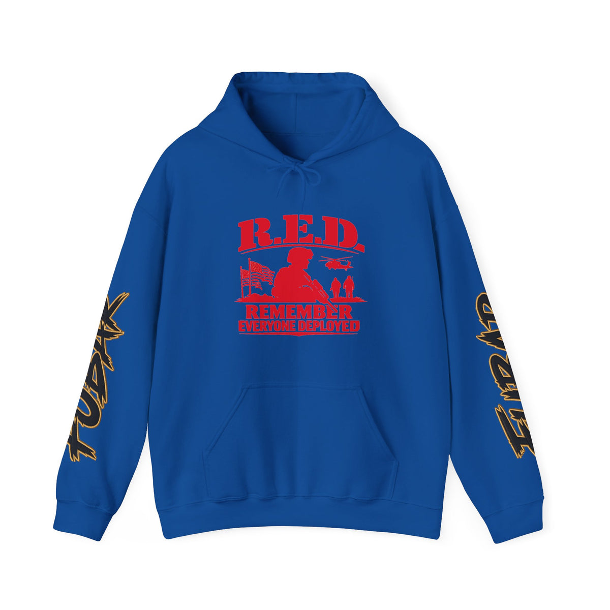 Remember Everyone Deployed (R.E.D.) Hoodie — Military Support Veteran Tribute
