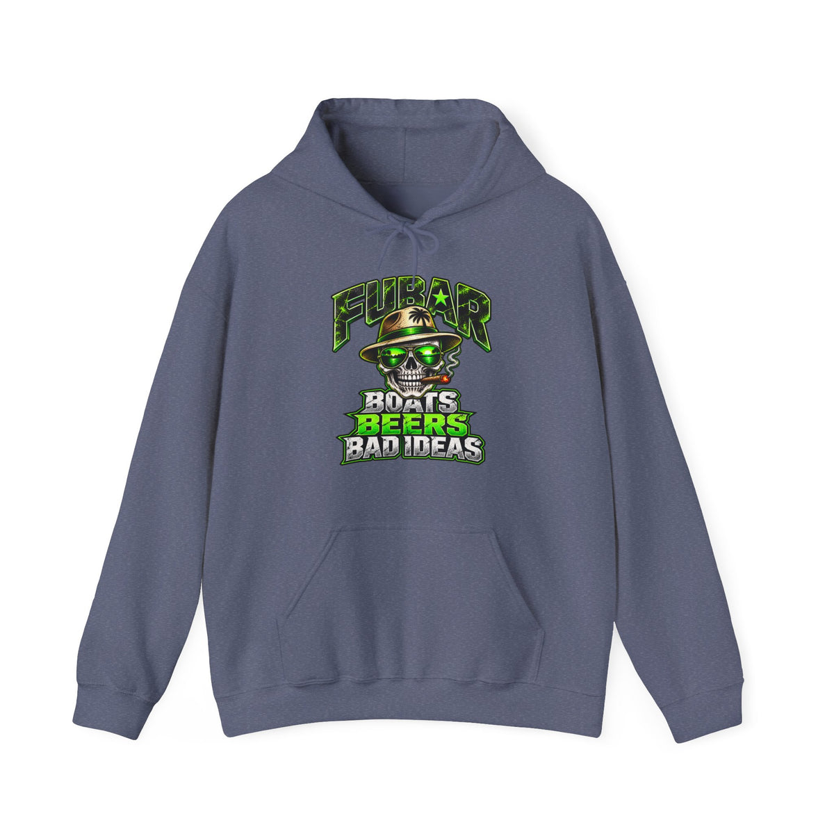 FUBAR Skull Hoodie — Boats, Beers & Bad Ideas Graphic Pullover
