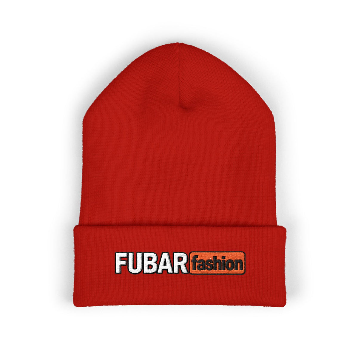 FUBAR Fashion Embroidered Cuffed Beanie