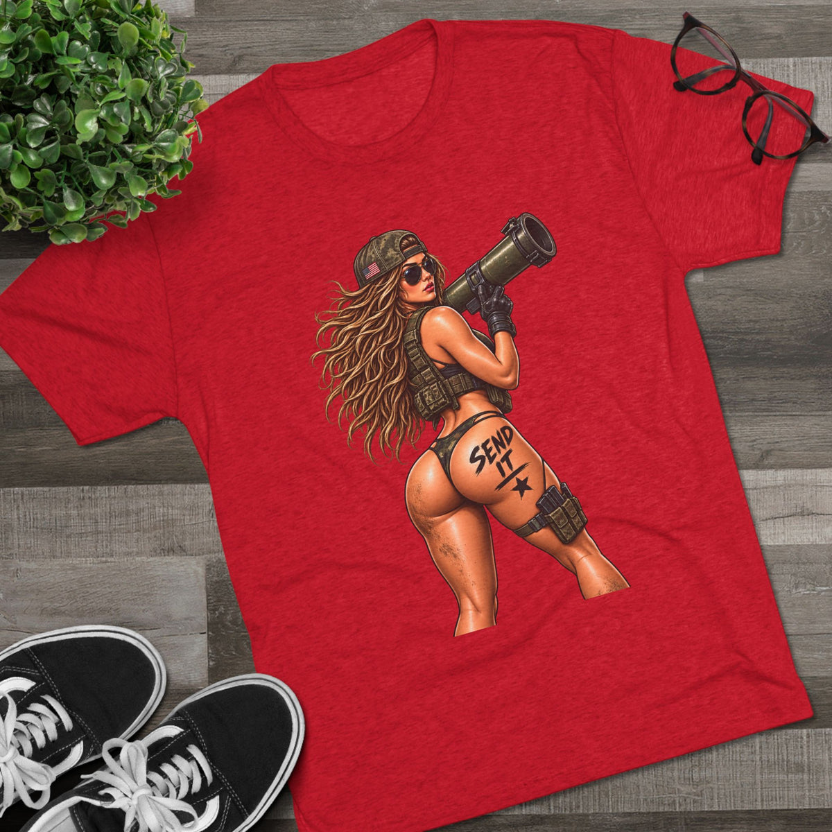 'Send It' RPG Girl & 'Have a Nice Day' Grenade Graphic