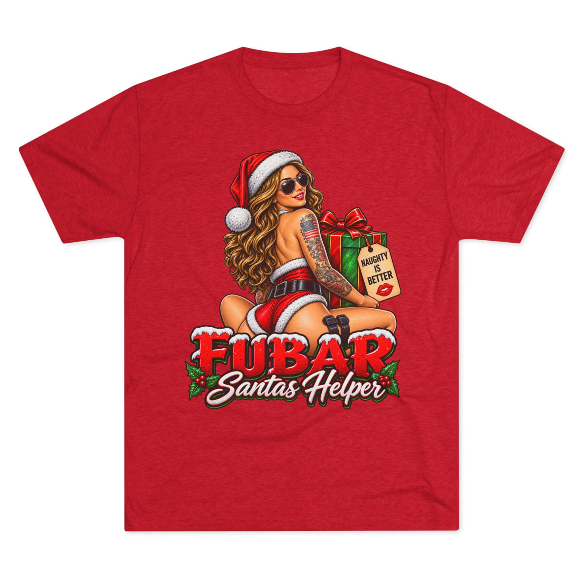 “FUBAR Santa’s Helper” Holiday Pinup Graphic T-Shirt