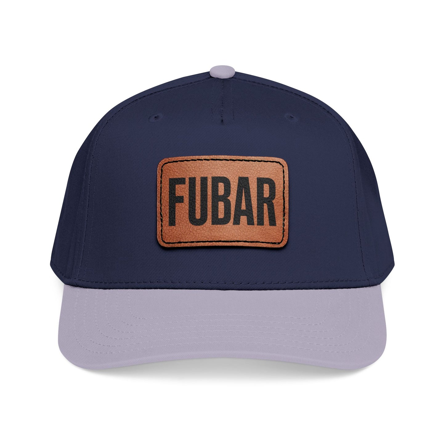 FUBAR Classic Leather Patch Hat