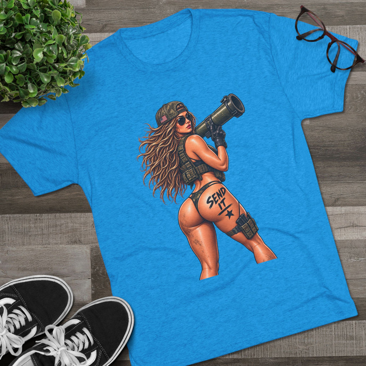 'Send It' RPG Girl & 'Have a Nice Day' Grenade Graphic