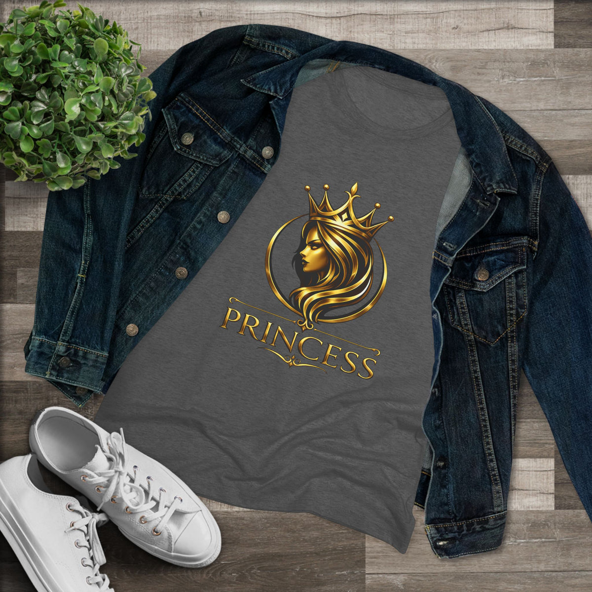 Women's Princess Gold Crown (T-Shirt)