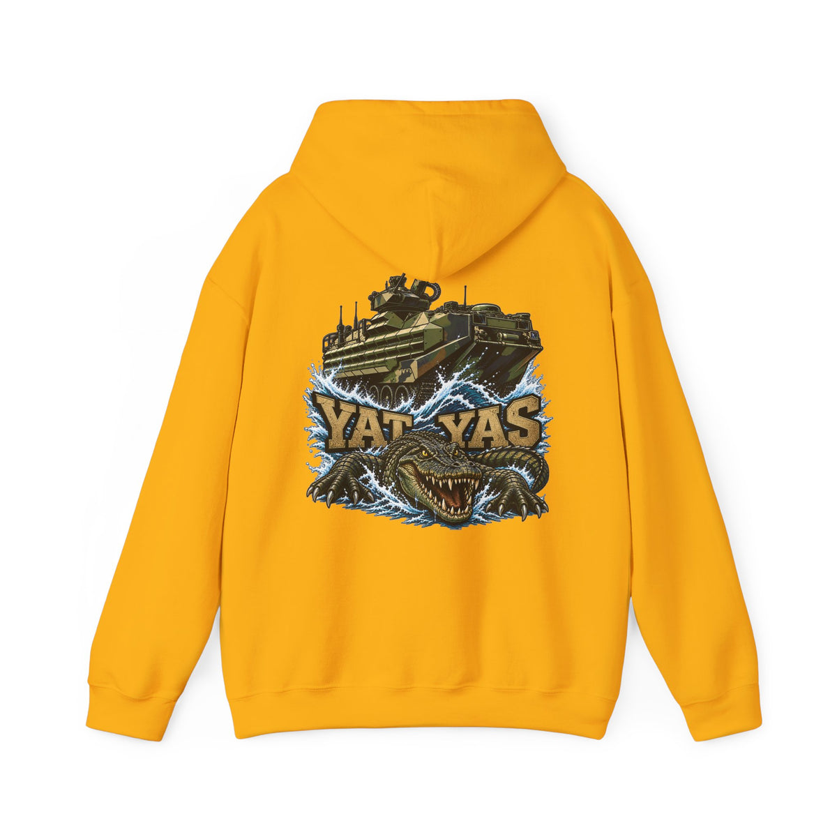 FUBAR Tactical Hoodie — "YAT YAS on Back" Graphic Pullover