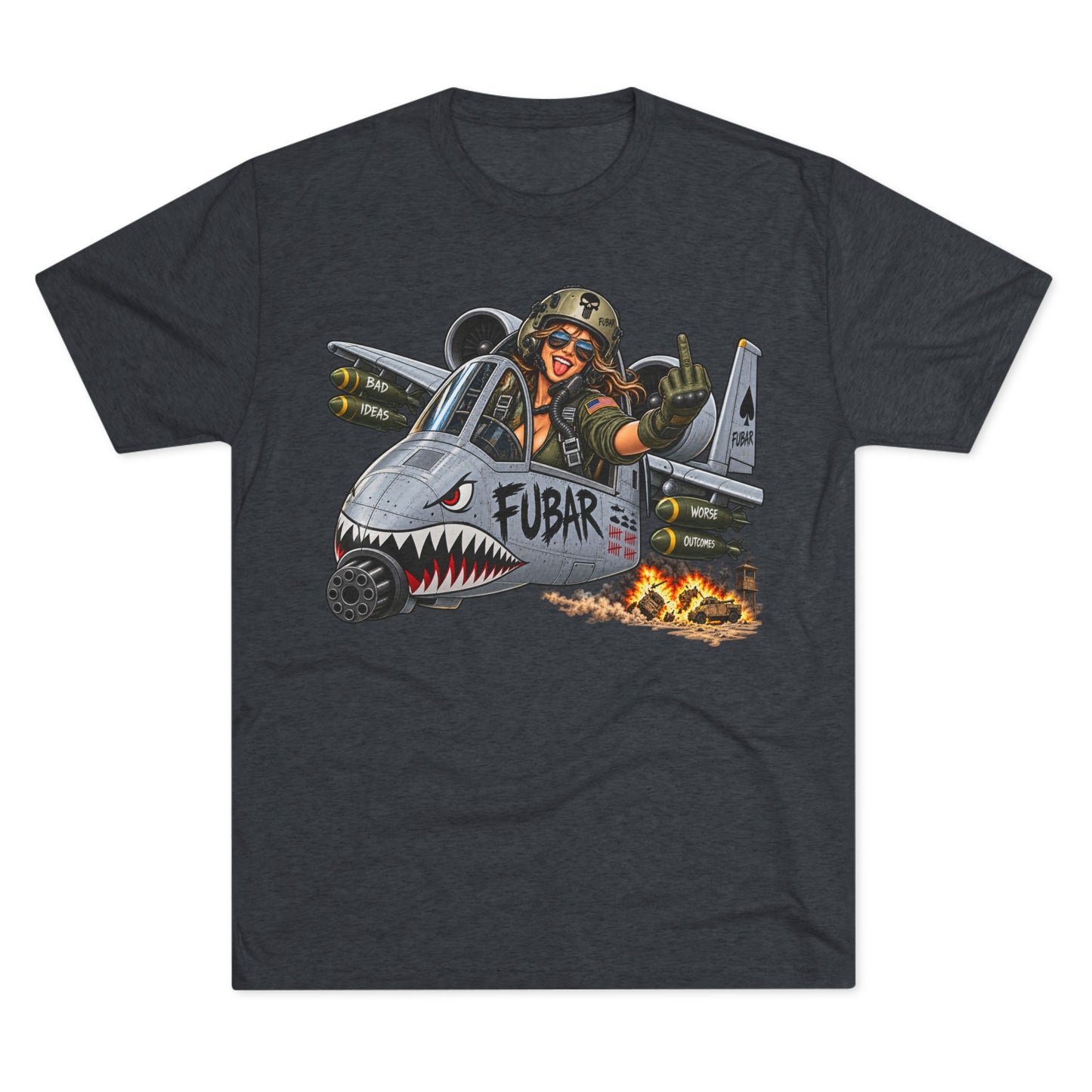 Retro Military Jet Graphic Shirt