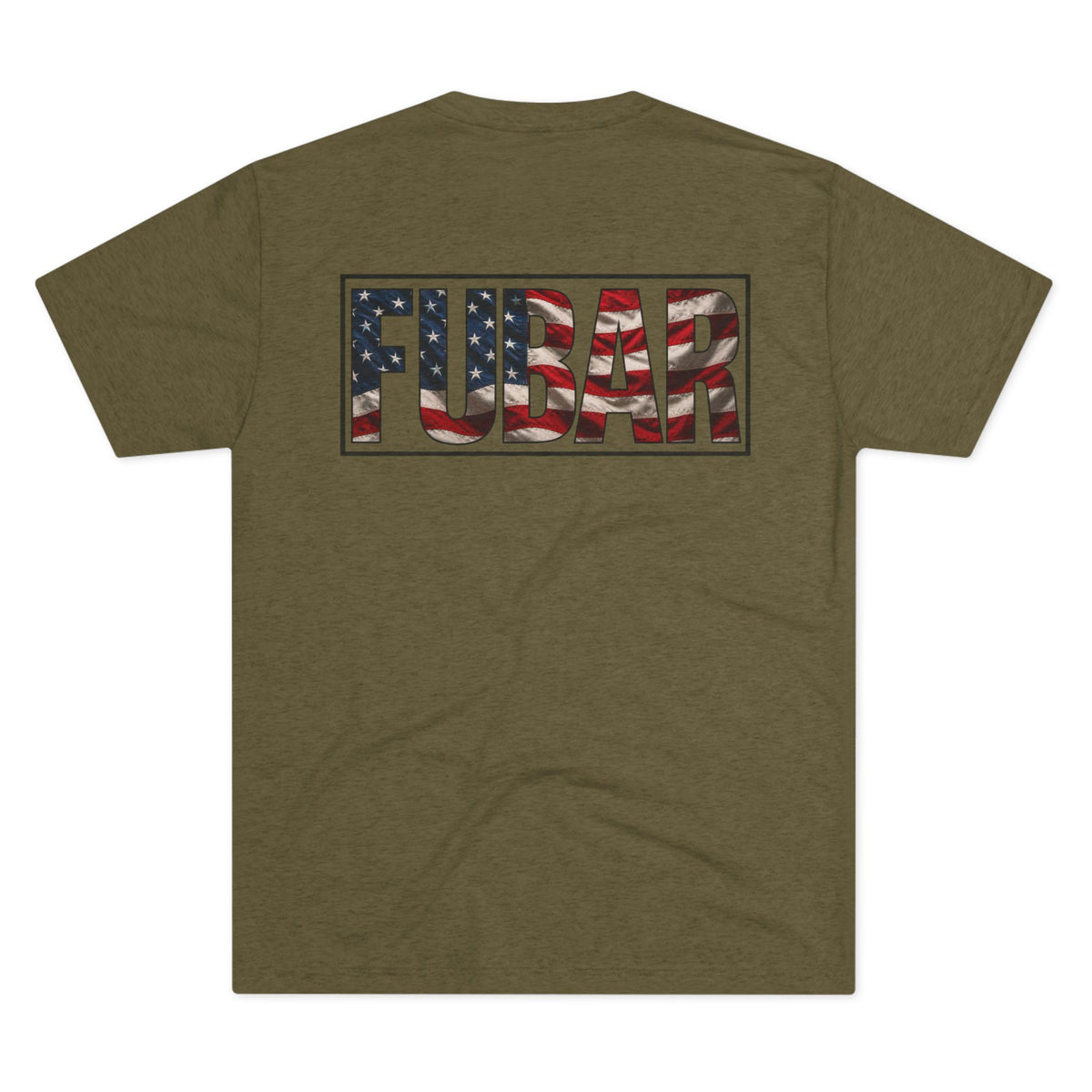 Neon Silhouette Front & American Flag “FUBAR” Back