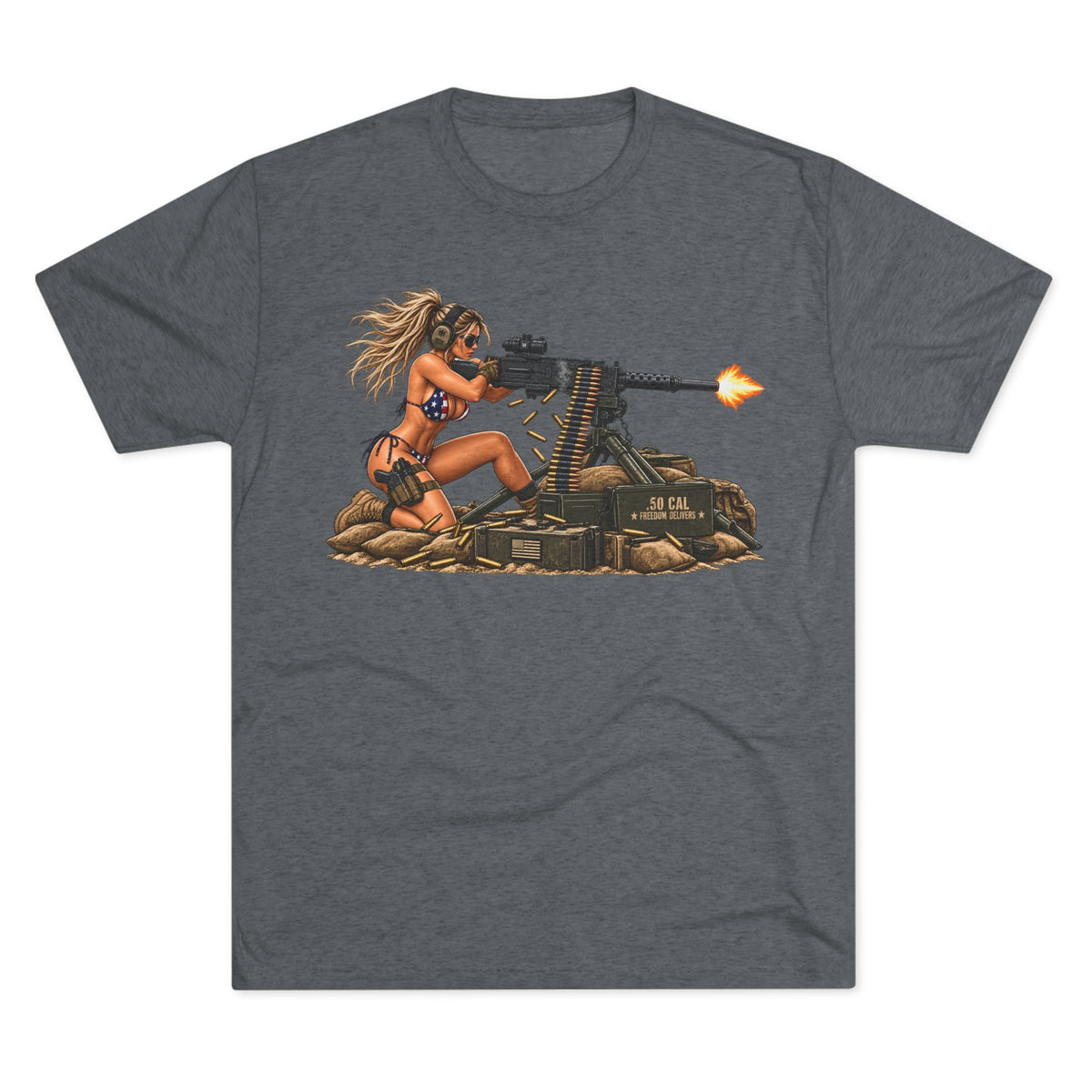 Machine Gun Pin-Up T-Shirt
