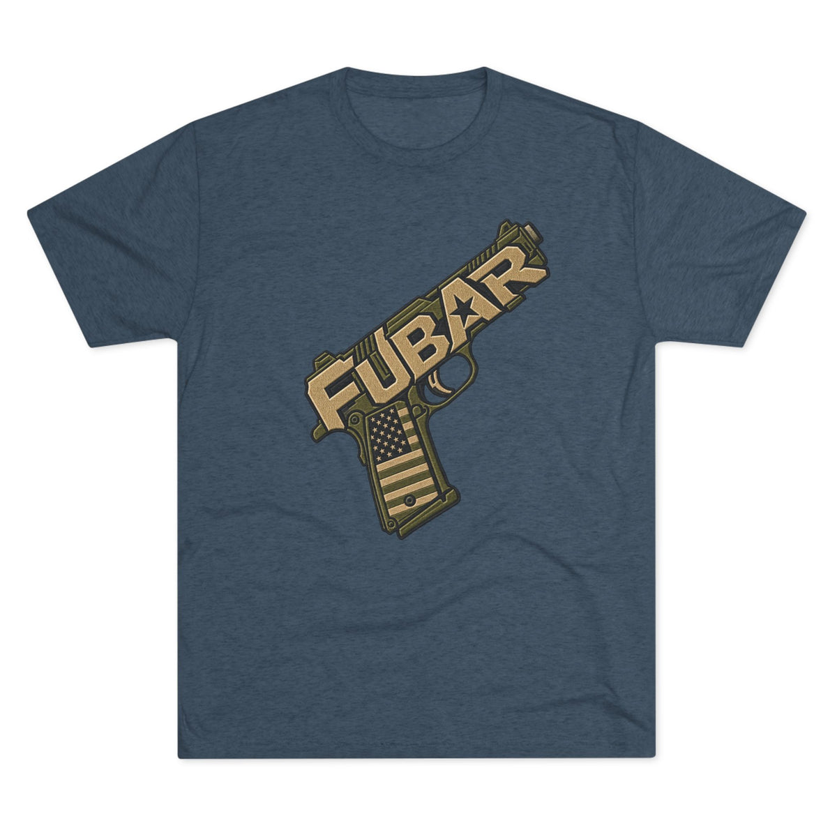 Fubar Military Flag Pistol Design Shirt