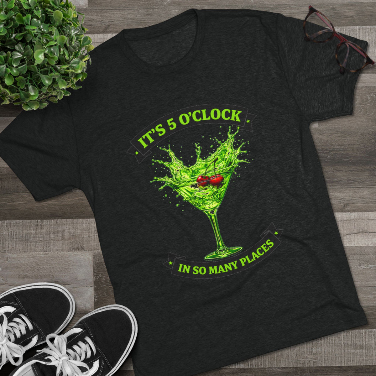 "It's 5 O' Clock In So Many Places" Cocktail (T-Shirt)
