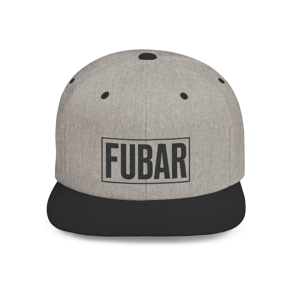FUBAR Flat Bill Snapback Hat (Large FUBAR)