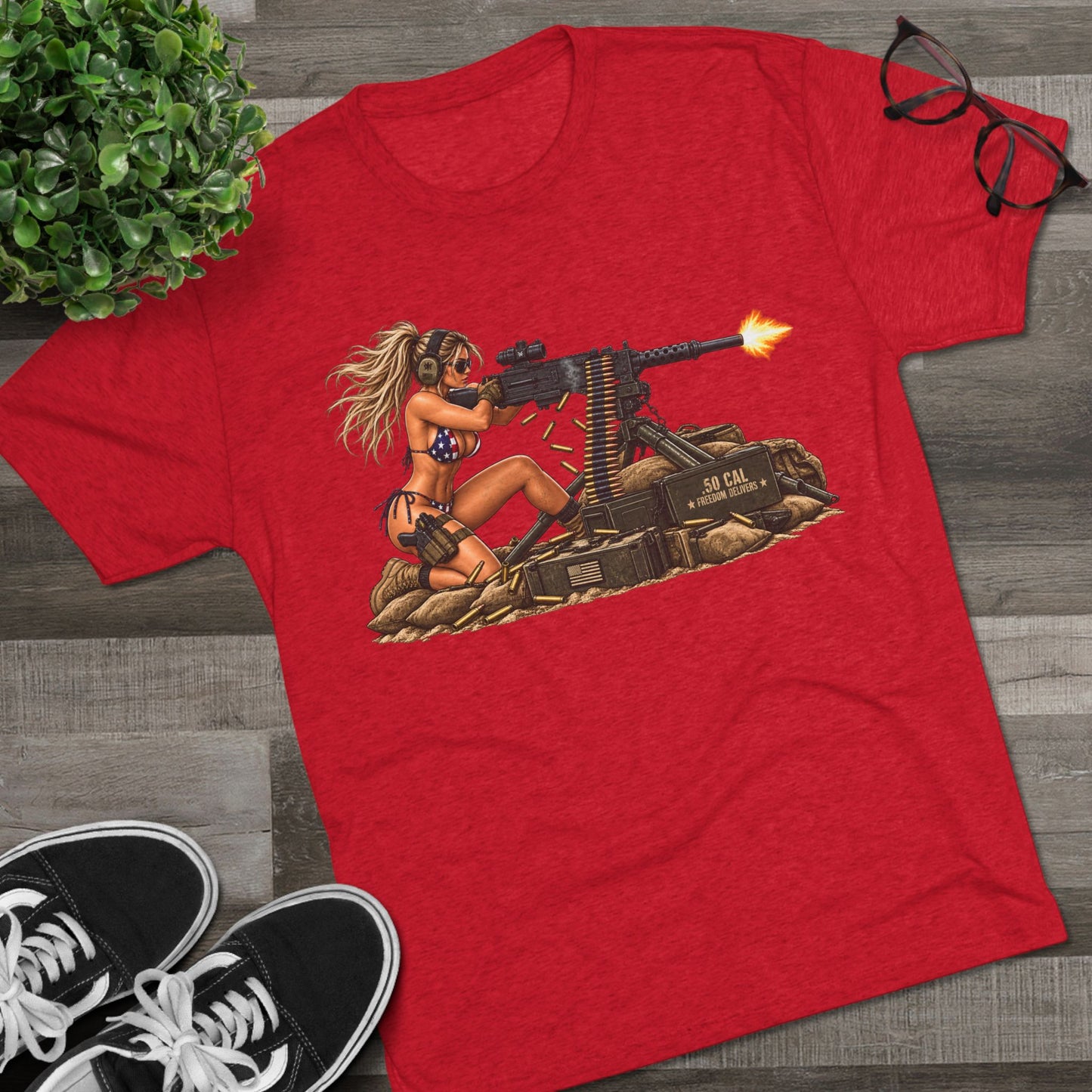 Machine Gun Pin-Up T-Shirt