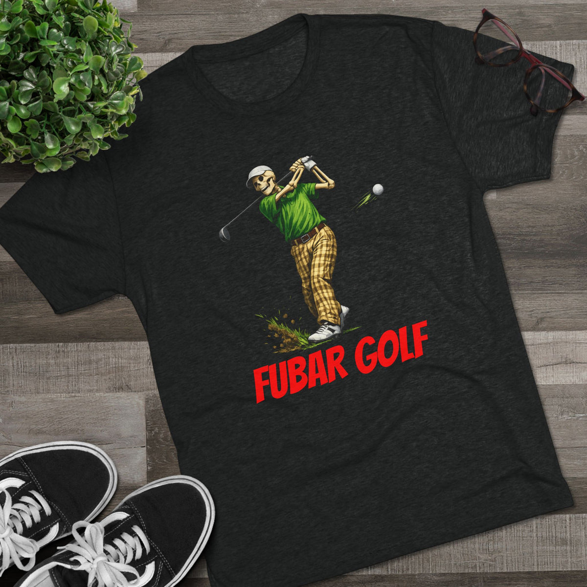 'FUBAR Golf' Vintage Golfer Graphic Tee