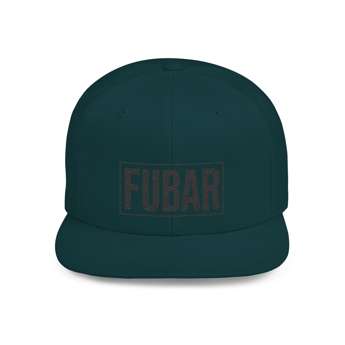 FUBAR Flat Bill Snapback Hat (Large FUBAR)