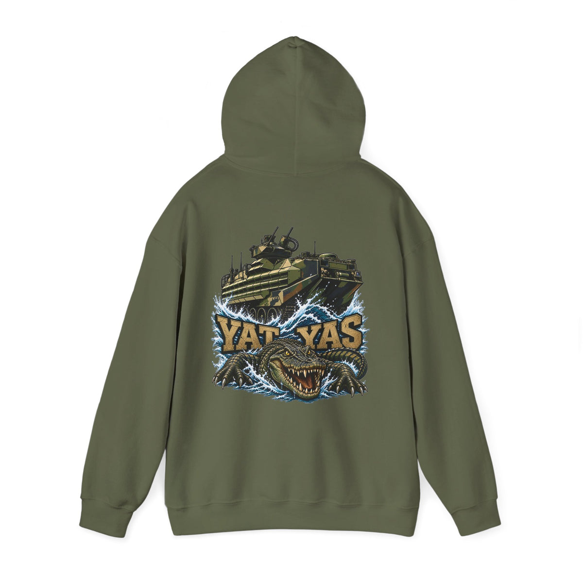 FUBAR Tactical Hoodie — "YAT YAS on Back" Graphic Pullover