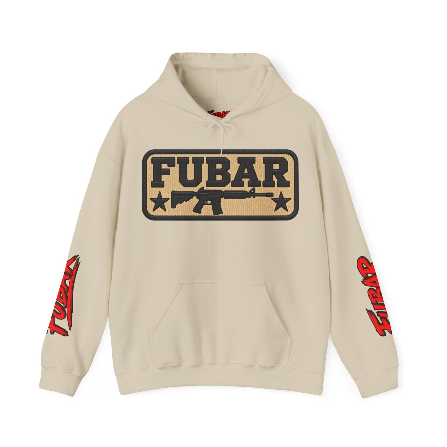 FUBAR Military Pinup Hoodie — Support Our Troops Graphic Sweatshirt