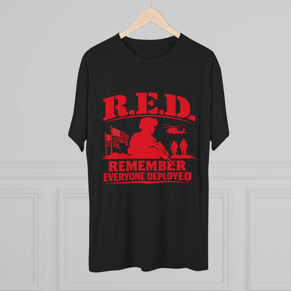 Remember Everyone Deployed (R.E.D.) Military Tribute (T-Shirt)