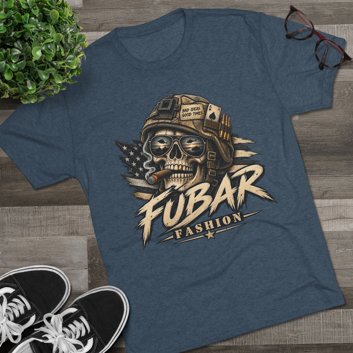 YAT YAS back-military shirt
