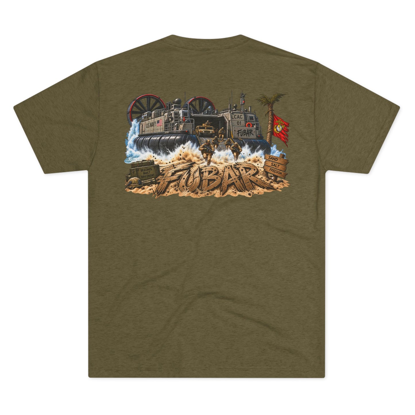 Military Ace Spade Graphic Shirt