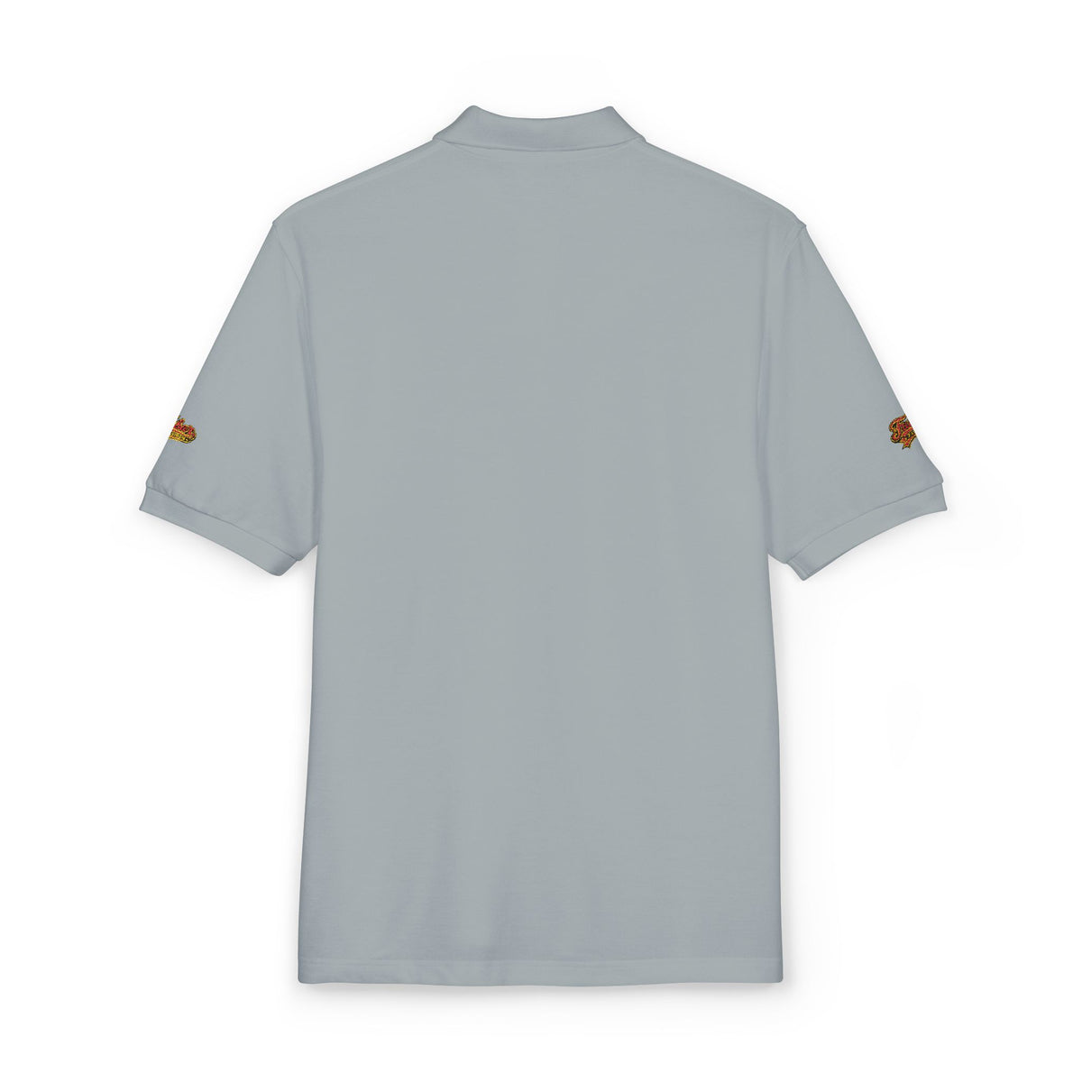 Embroidered American Flag Skull Polo