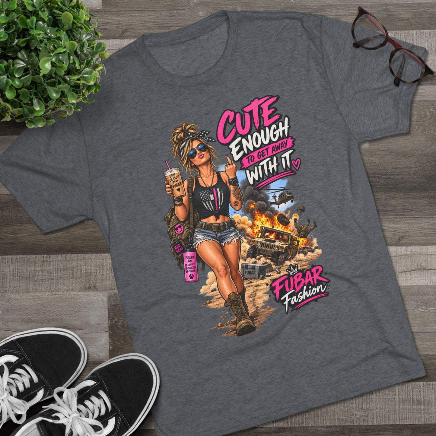 Women's Cute Enough To Get Away With It Tee