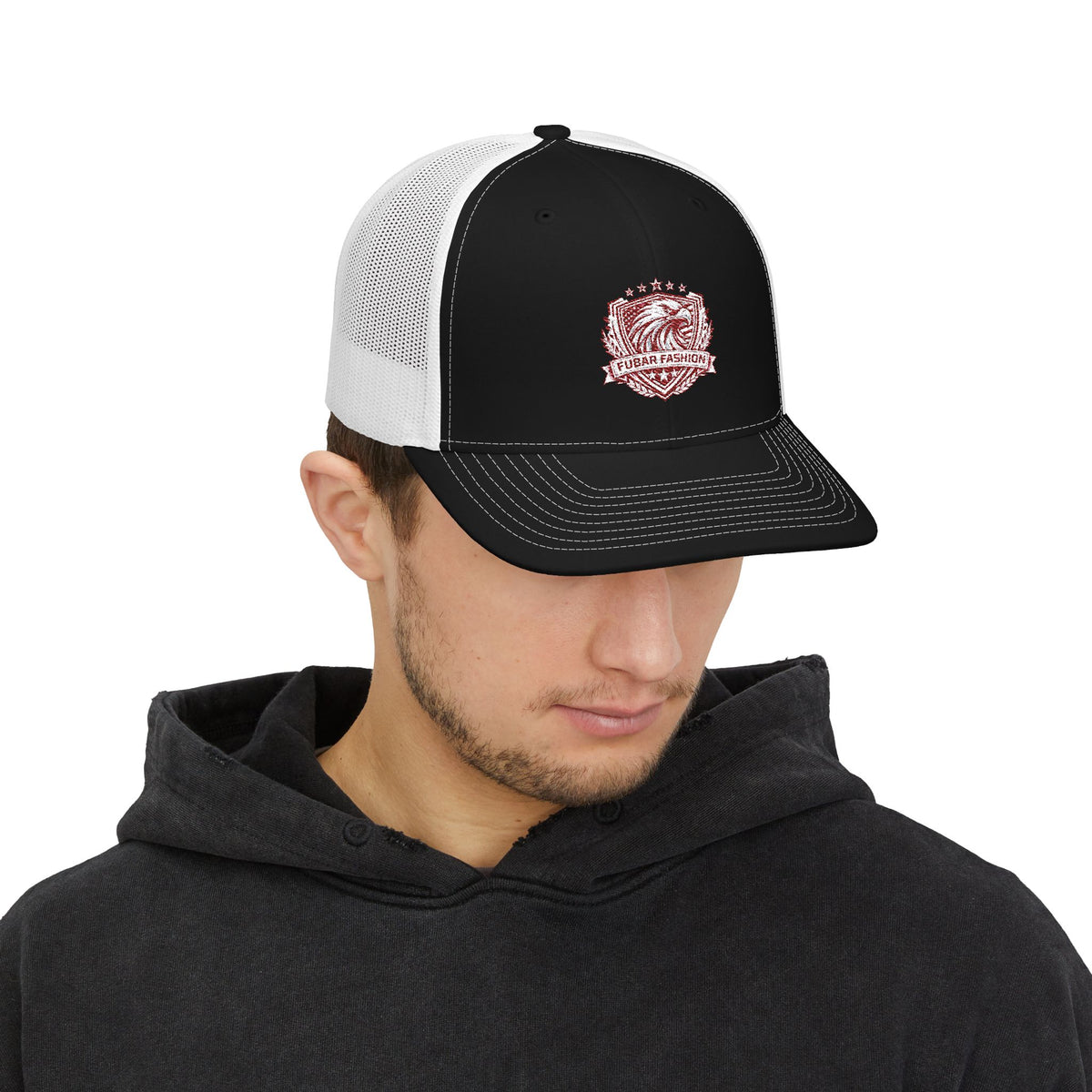 Richardson Trucker Cap — Vintage Crest (Embroidered)