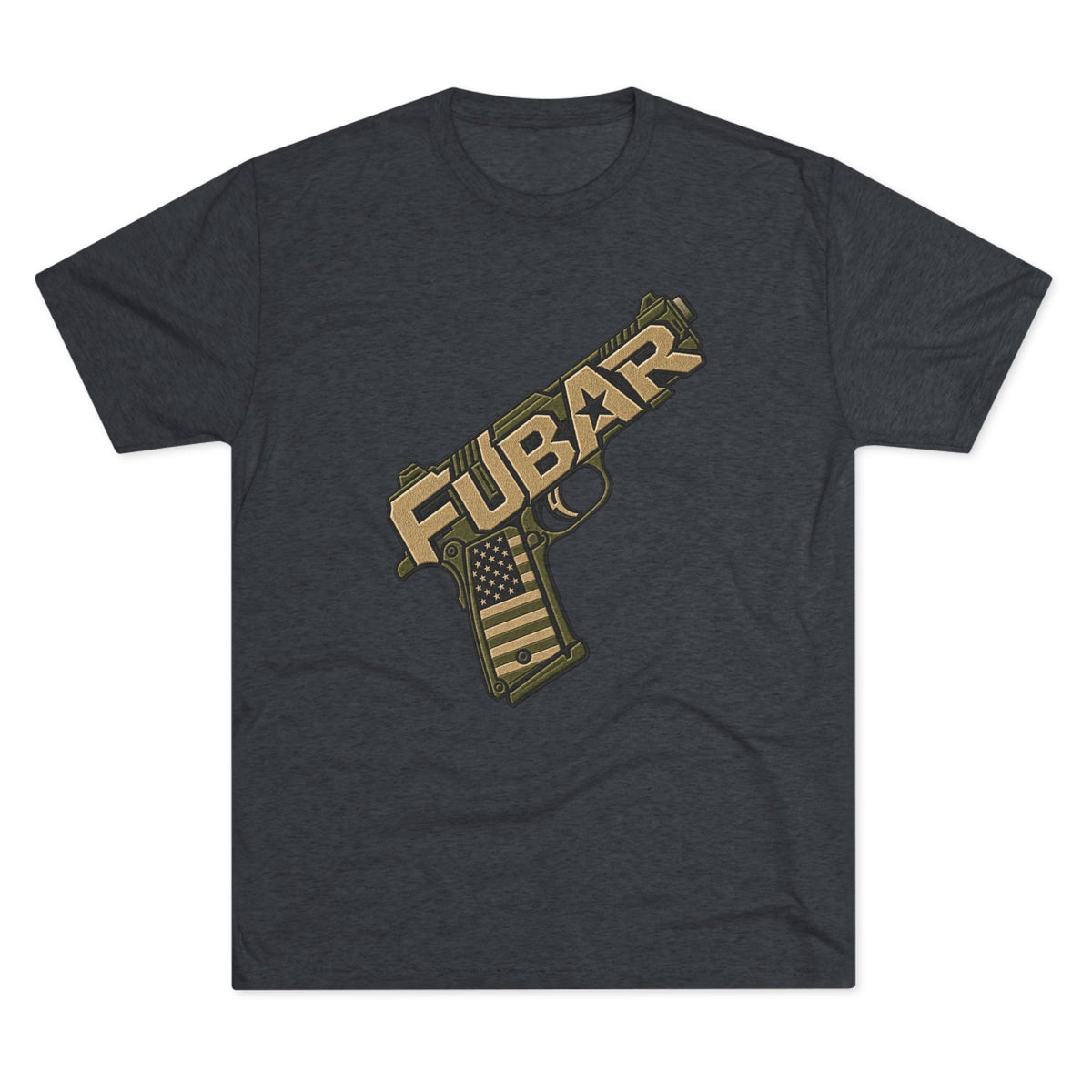Fubar Military Flag Pistol Design Shirt